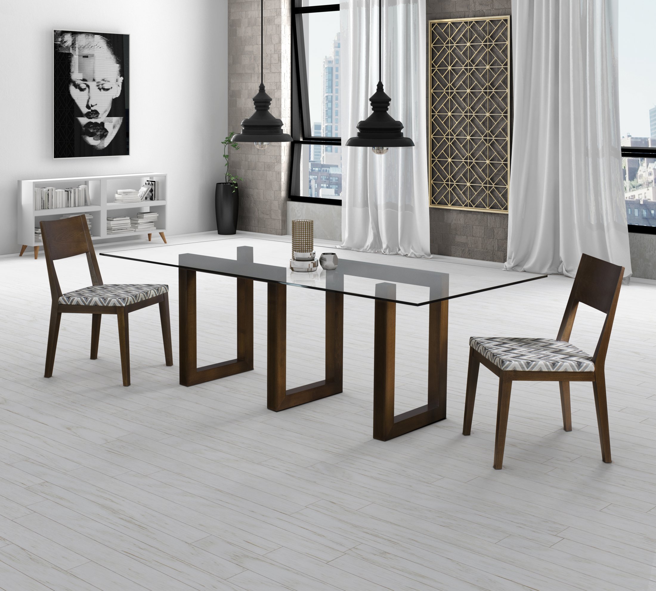 Serpent Table with 14 Chairs