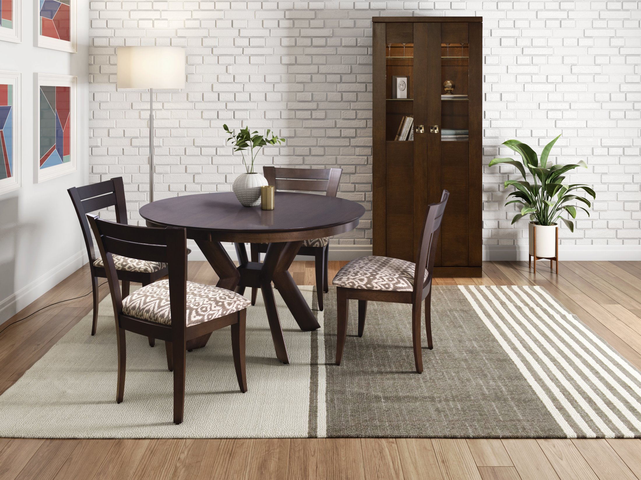 K Base Table with 39 Chairs