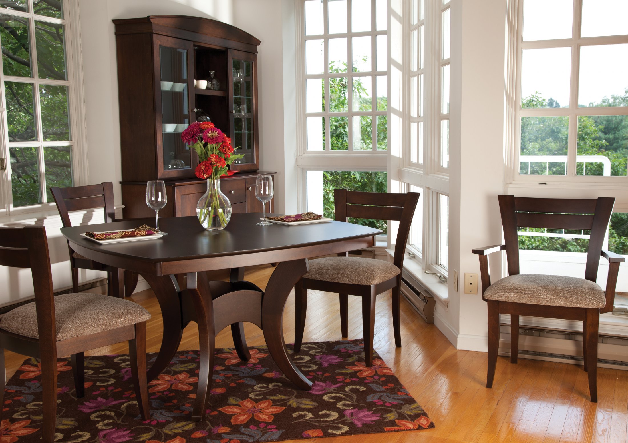 Crescent Dining Table with 39 Chairs