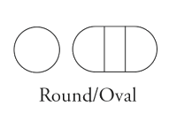 Round/Oval Shaped